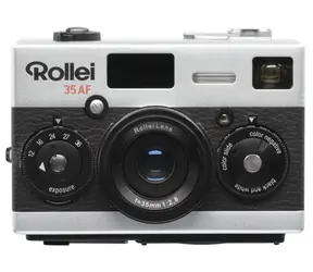 Rollei 35AF černá / analogový fotoaparát / 35mm film / blesk