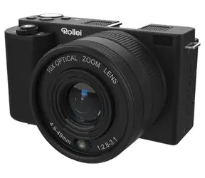 Rollei Compactline 10x Flip Screen černá / 64Mpix / 10x zoom / Vyklápěcí 2.88 LCD / 4K video / microSD