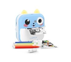 LAMAX InstaKid2 Plus modrá / dětský fotoaparát / 2.4" displej / Micro SD / MP3 / USB-C / hry 