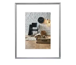 Hama rámeček plastový SEVILLA stříbrná / 70x100 cm / plastové sklo