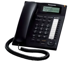 Panasonic KX-TS880FXB černá / jednolinkový telefon / displej / CLIP