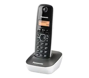 Panasonic KX-TG1611FXW černo-bílá / DECT bezdrátový telefon / 1-řádkový podsvícený displej / české menu