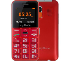 myPhone HALO EASY Senior červená / 1.77" /  microSD / FM / 0.3pix (VGA) 