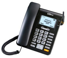 Maxcom MM28DHS černá / Stolní telefon se slotem pro SIM kartu / baterie 600 mAh / SMS / Speed Dial / s displejem / doprodej