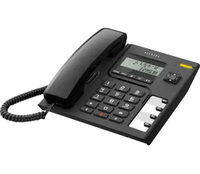 Alcatel T56 černá / analogový telefon s LCD displejem 