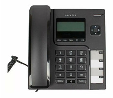 Alcatel T56 bílá / analogový telefon s LCD displejem 