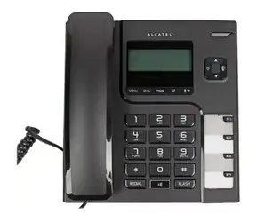 Alcatel T56 bílá / analogový telefon s LCD displejem 