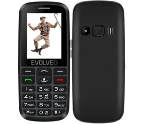 EVOLVEO EasyPhone EG + stojánek černá / 2.4" / SOS / Bluetooth / microSDHC 