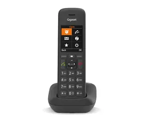 Gigaset C575 černá / analogový telefon se základnou / 2.2" displej / DECT GAP / Telefonní seznam 200 kontaktů