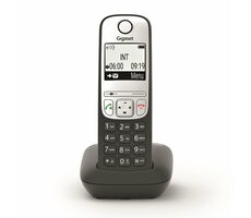 Gigaset A690 (H2810-R601) černá / analogový telefon se základnou / DECT GAP / Telefonní seznam 100 kontaktů