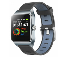 UMAX U-Band P1 PRO stříbrná / Chytré hodinky / 1.3" / Bluetooth 4.2 / GPS / IP68 (ATM50)