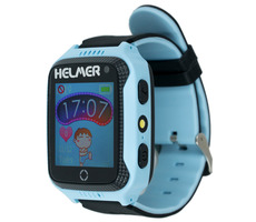 HELMER LK 707 modrá / dětské hodinky s GPS lokátorem / dotykový / micro SIM / IP65 / kompatibilní s Android a iOS