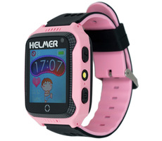 HELMER LK 707 růžová / dětské hodinky s GPS lokátorem / dotykový / micro SIM / IP65 / kompatibilní s Android a iOS