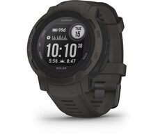 Garmin Instinct 2 Solar Graphite / chytré hodinky / GPS / BT / měření denní aktivity / 10 ATM / solární dobíjení