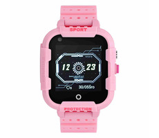 Garett Kids 4G růžová / Dětské hodinky / 1.4" / krokoměr / SIM / IP67 / Android & iOS