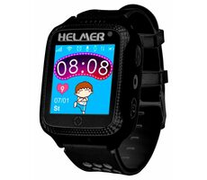 HELMER LK 707 černá / Dětské chytré hodinky / 1.44" / 240 x 240 / GPS lokátor / fotoaparát / SIM / IP54