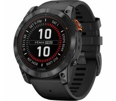 Garmin fenix 7X Pro Solar šedo-černá / Chytré hodinky / GPS / 1.4" d. displej / mapy / BT / WiFi / voděodolné