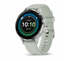Garmin Venu 3S stříbrno-šedá / Chytré hodinky / 1.2" / BT / ANT+ / Wi-Fi / 5ATM