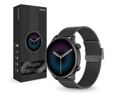 Aligator Watch Lady X černá / chytré hodinky / 1.32" / 360 × 360 / dotykový displej / BT / IP67 / 3 řemínky