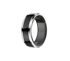 CUBE1 Smart Ring vel. 8 (18.4mm) černá / Chytrý prsten / Bluetooth 5.1 / 5ATM