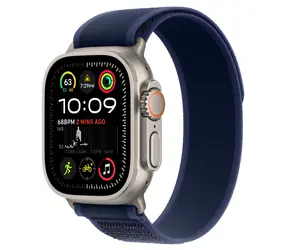 Apple Watch Ultra 2 (2024) GPS+Cellular 49mm Přírodní titanové tělo - Modrý trailový tah (M/L) / 145-220 mm