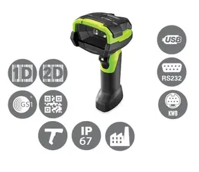 ZEBRA DS3608-HD / 2D snímač čárových kódů / Multi-IF / pouze snímač / černá