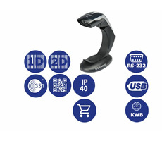 DATALOGIC Heron HD3430 černá / 2D snímač čárových kódů / multi-IF / pouze snímač / stojánek / černá