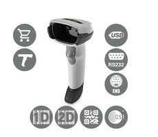 ZEBRA DS2208 kit2-USB bílá / 2D snímač čárových kódů / kabel USB / stojánek / multi-IF