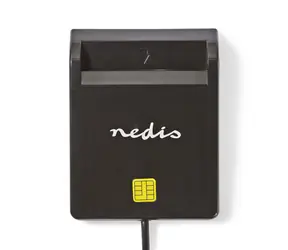 NEDIS CRDRU2SM2BK - Čtečka čipových karet Smart Card (ID, eObčanka) Černá, USB 2.0
