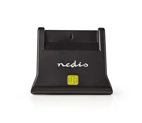 NEDIS CRDRU2SM3BK - Čtečka čipových karet Smart Card (ID, eObčanka) Černá, USB 2.0