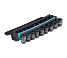 Makita E-16617 IMPACT BLACK / Sada průmyslových nástrčných hlavic/ořechů 1/2" 9ks