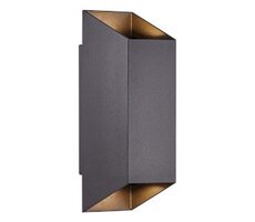 Nordlux Nico Square 22 černá / Venkovní nástěnné světlo / GU10 / 2x35W / LED 
