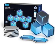 Govee Glide Hexagon bílá 7ks Meteor Grey / dekorativní LED osvětlení / Bluetooth / WiFi / RGBIC
