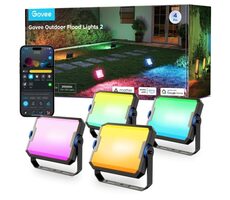 Govee Flood Lights 2 / venkovní SMART LED světla / 4ks / 500lm / 2700-6500K / IP66 / BT & WiFi