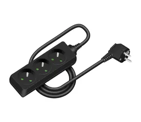 RETLUX RPC 01B Prodlužovací přívod 3 zásuvky 3×1.0mm 1.5m černá