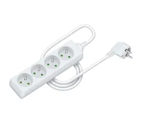 RETLUX RPC 06 Prodlužovací přívod 4 zásuvky 3×1.0mm 1.5m bílá