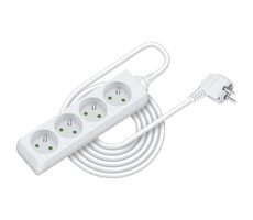 RETLUX RPC 09 Prodlužovací přívod 4 zásuvky 3×1.0mm 5m bílá