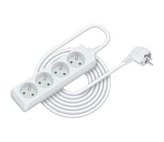 RETLUX RPC 10 Prodlužovací přívod 4 zásuvky 3×1.0mm 7m bílá