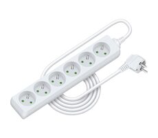 RETLUX RPC 16 Prodlužovací přívod 6 zásuvek 3×1.0mm 3m bílá