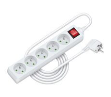RETLUX RPC 30 Prodlužovací přívod s vypínačem 5 zásuvek 3×1.0mm 3m bílá