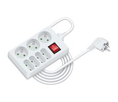 RETLUX RPC 37 Prodlužovací přívod s vypínačem 7 zásuvek 3x1.0mm 3.0m  bílá
