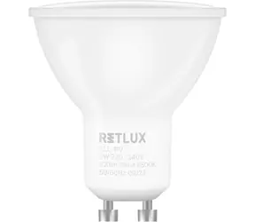 RETLUX RLL 419 GU10 bulb / 9W / 820 lm / 6500K - denní bílá
