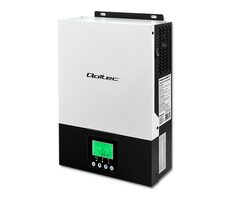 Rozbaleno - Qoltec 53876 Solární nabíjecí stanice 27V černá - bílá / 3KVA / 2.4kW / 80A / LCD displej / rozbaleno