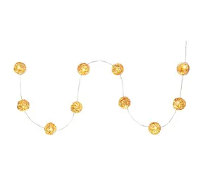 RETLUX RXL 237 Koule měděné 10LED 3000K - teplá bílá / Časovač