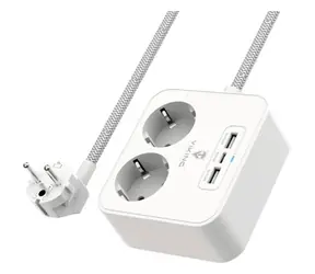 Viking Prodlužovací kabel A23 bílá / 2x 16A + 2x USB-A + 2x USB-C