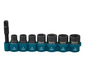 Makita E-12289 / sada nástrčných klíčů 1|4" v blistru / 8ks 