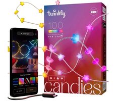 Twinkly Candies LED TWKS100RGB-T 8m / Stmívatelný vánoční řetěz / Wi-Fi / USB-C