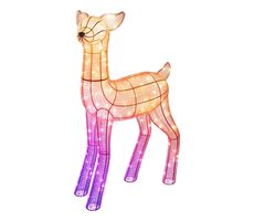 Twinkly 3D Reindeers - laň 200 RGB+W LED 90cm / venkovní osvětlení / Wi-Fi / Bluetooth