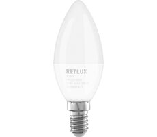 RETLUX RLL 626 C37 E14 candle 6W / 810 lm / 3000K - teplá bílá / D 