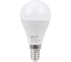 RETLUX RLL 635 G45 E14 mini Globe 8W / 1080 lm / 3000K - teplá bílá / D 